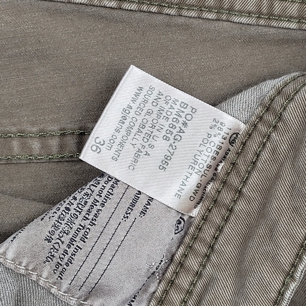 AG Adriano Goldschmied The Matchbox Slim Straight Khaki‎ Pants Mens Size 36 - Picture 7 of 12